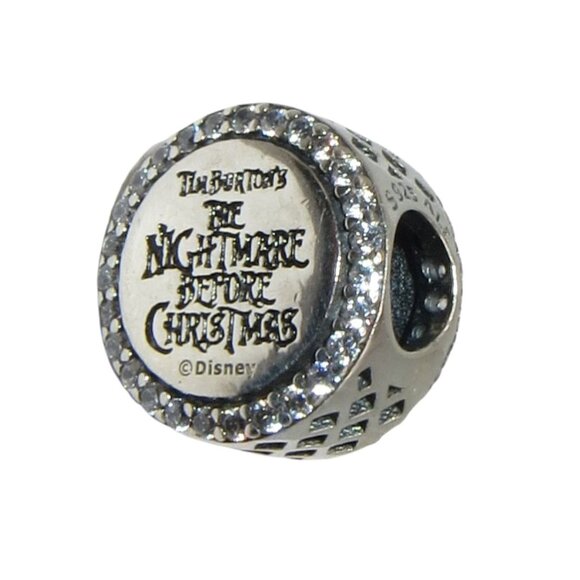 Pandora Nightmare Before Christmas Clear CZ Enamel & SS .925 Charm Park Exclusiv - Picture 4 of 6